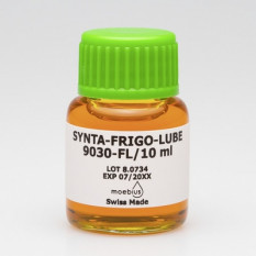 Huile MOEBIUS SyntA-Frigo-Lube 9030, fluorescente, 100% synthétique, pour les applications à basse température, 2 ml